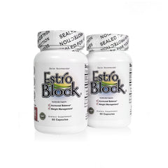 The Delgado Protocol Estroblock bottle for easy daily use.