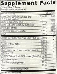 Delucky Eagle-Eyes label highlights 16-nutrient blend for eye health benefits.
