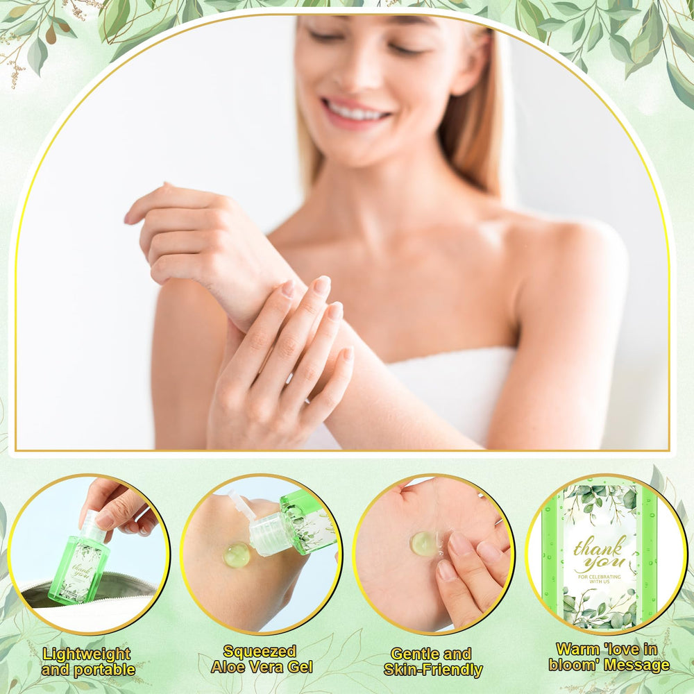 Demissle bridal shower thank-you gift with sage-green theme