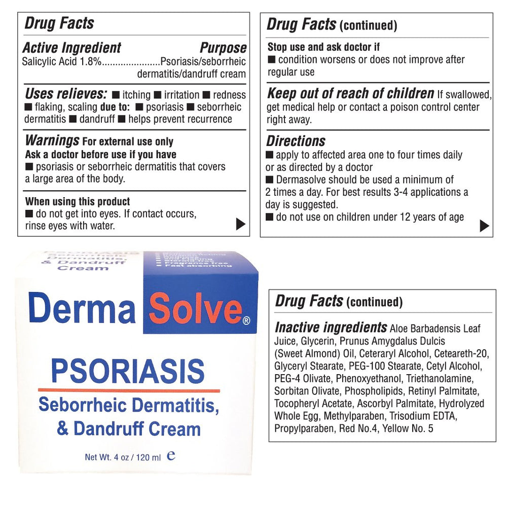 Dermasolve made in USA label on jar emphasizing quality manufacturing.