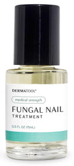 DERMATOOL empty bottle with money-back promise emphasizes risk-free purchase.