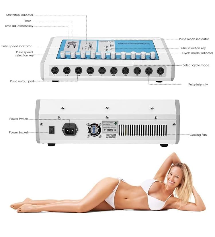 DERUIISSK Massager control panel with easy setup and clear feedback.