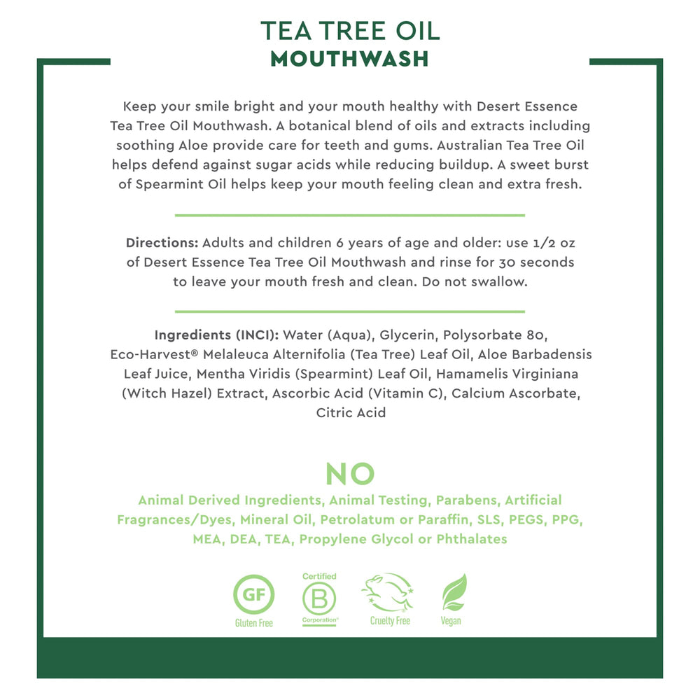 Close-up of natural ingredients like tea tree oil and witch hazel for gentle cleansing.