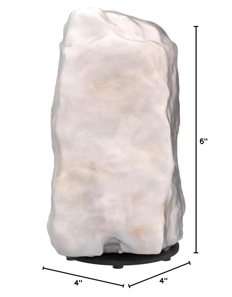 DesertUSA Rose Quartz Lamp packaging-ready design for gifting and home decor.