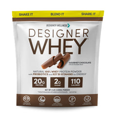 Designer Wellness Designer Whey canister for post-workout protein fueling