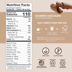 Designer Wellness Designer Whey gluten-free and kosher labeling on packaging