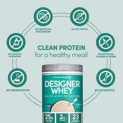Designer Wellness prebiotic fiber with probiotics for digestion.