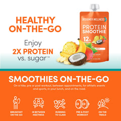 Designer Wellness Protein Smoothie zero added sugar for mindful snacking
