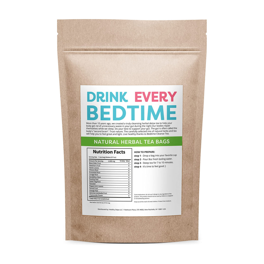 Detox Skinny Herb Tea Bedtime Cleanse cup steep supports gentle digestion.