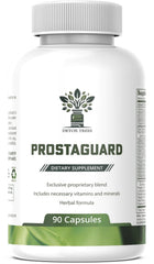 Detox Trees Prostate supplement bottle shown for daily urinary flow support.