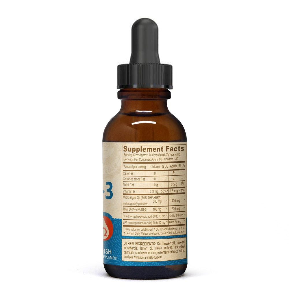 DEVA vegan DHA-EPA lemon bottle pour enables easy omega-3 intake