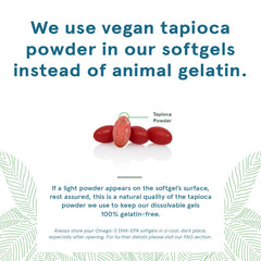 Gelatin-free vegan softgels by DEVA, showing cruelty-free packaging
