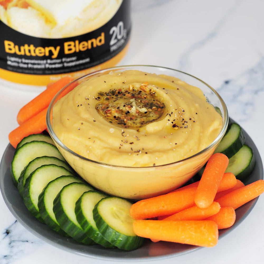 Devotion Nutrition Buttery Blend baking-friendly protein powder for pancakes and bites