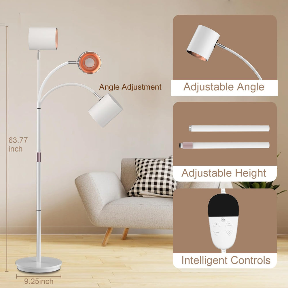 Devowellte floor red light lamp tool-free assembly for quick setup