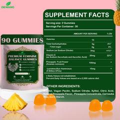 DEWANG pineapple flavor gummies ready for everyday snacking.