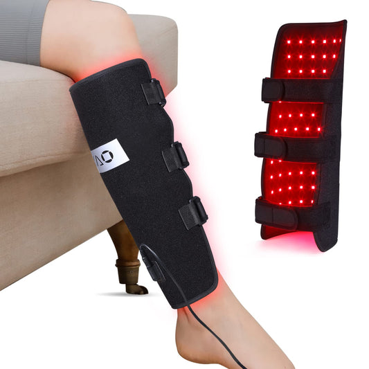 DGXINJUN calf wrap red light panel for targeted warmth and relief.