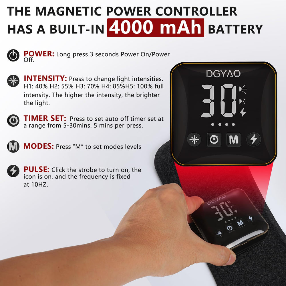 DGXINJUN control panel showing traditional steady-light mode for continuous exposure.