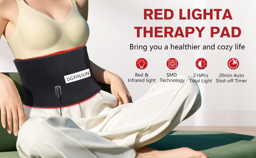 DGXINJUN red light belt shoulder area for daily comfort and mobility