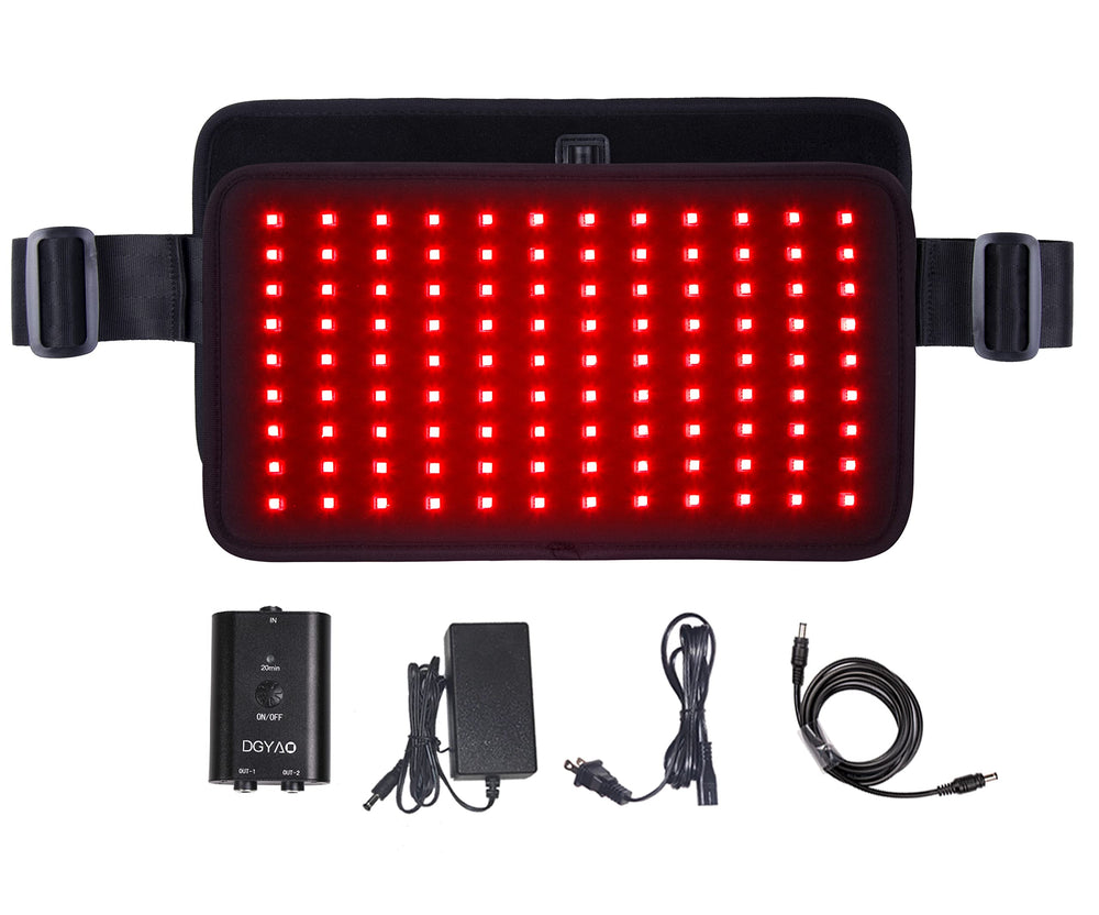 DGXINJUN red near infrared therapy pad front view for home pain relief and comfort.