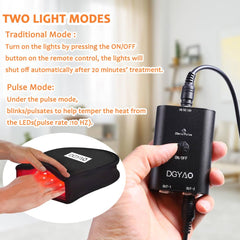 DGYAO red light glove bulbs active with bright illumination.