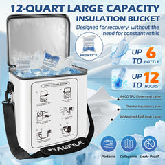 Diagfile cold therapy machine quiet pump enables night-time therapy without noise.
