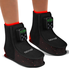 Dialudon foot therapy wrap shown on foot for targeted comfort and relaxation.