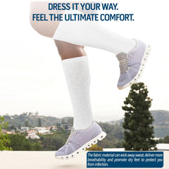 Diamond Star non-binding top socks ideal for comfortable wear on edema-prone feet.