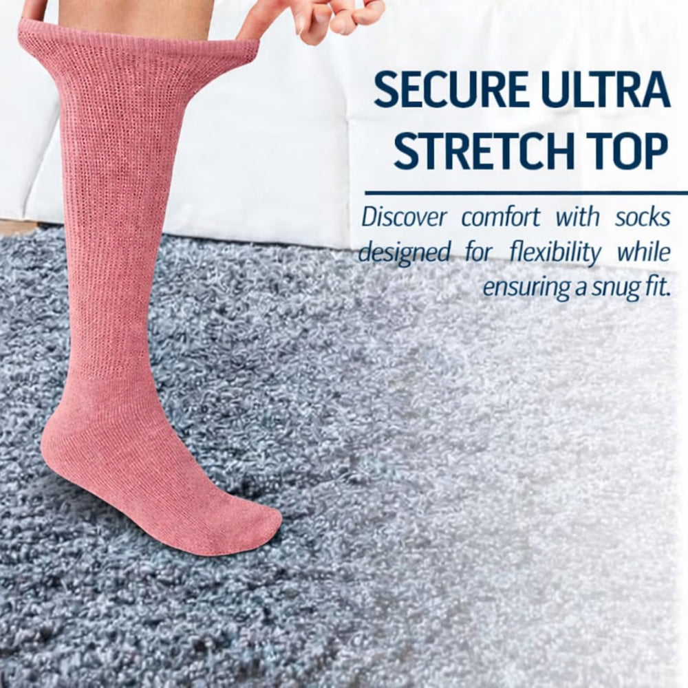 Diamond Star diabetic socks moisture control helps keep feet dry throughout the day.