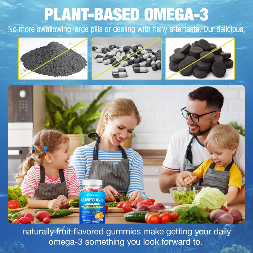 Compact travel-pack DIAOLAI omega-3 gummies for on-the-go use
