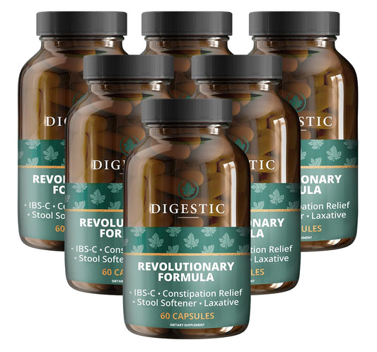 Digestic bottle front view for gentle, natural digestive support.