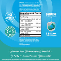 Digestive Advantage BC-30 probiotic symbol on packaging highlighting survivability