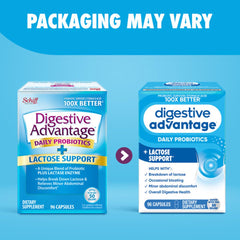 Digestive Advantage label close-up showing purity and potency.