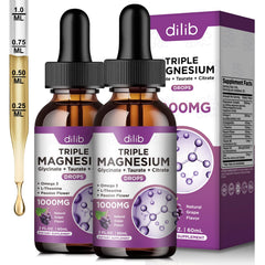 Dilib 2 pack bottle of liquid magnesium for daily wellness