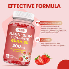 Dilib Gummies strawberry flavor close-up highlighting tasty, vegetarian-friendly mood support