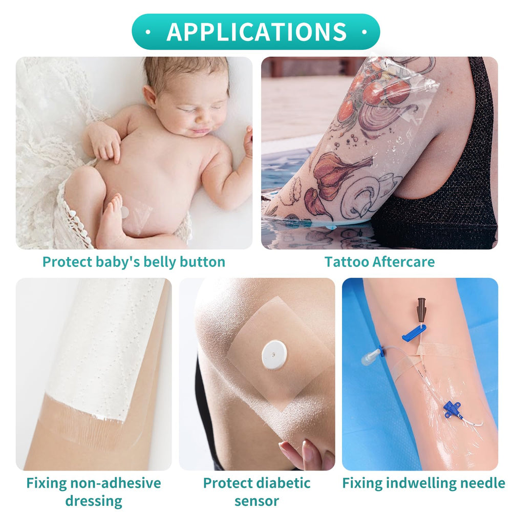 Dimora tattoo aftercare film protects fresh ink while remaining discreet.