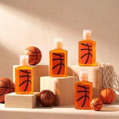 Dimsile travel-size basketball hand sanitizer fits pockets and gym bags.