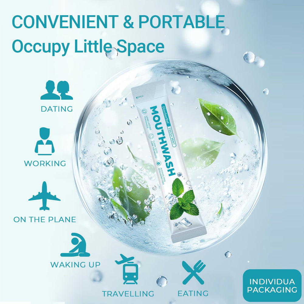 DincherBel dry mouth relief with refreshing mint after meals.