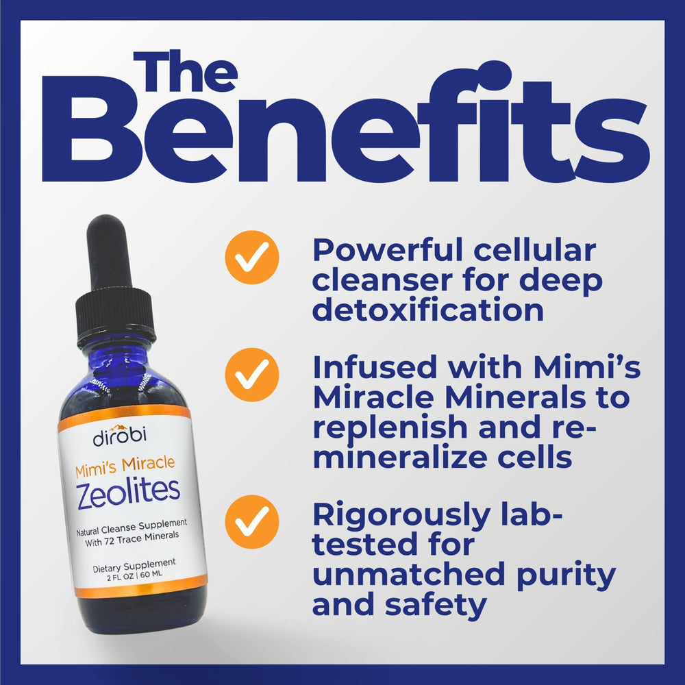 Dirobi Mimi’s Miracle Zeolites easy dosing makes daily use simple