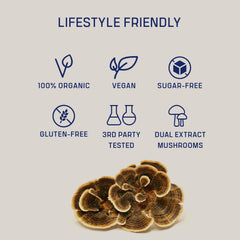 Packaging box highlights DAKKS certification and organic origin.