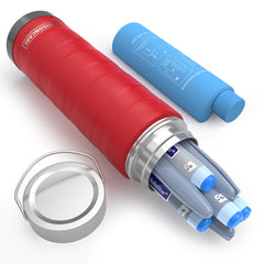 DISONCARE Intercontinental 74H case exterior shows travel-ready storage for pens and meds.