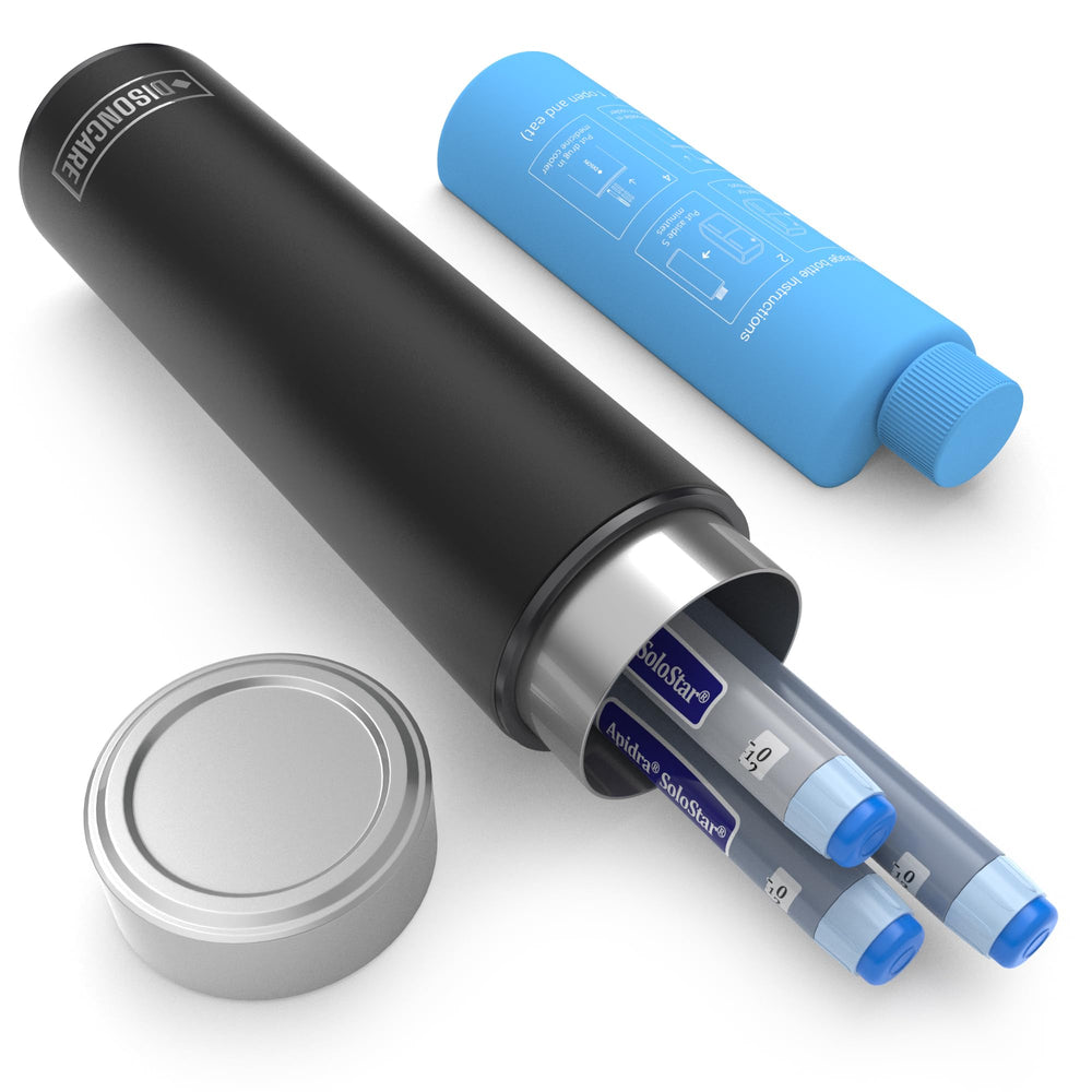 DISONCARE Odyssey 60H exterior case protects insulin pens during travel