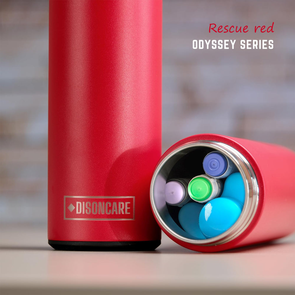 DISONCARE Odyssey 60H interior storage for pens keeps meds organized.