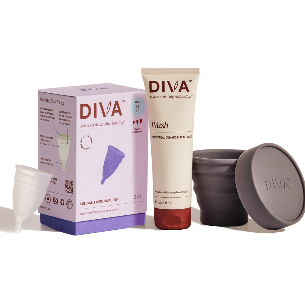 DIVA Cup Model 2 for wide vaginal canals provides secure comfort