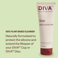 DIVA Wash is gentle on skin while preserving disc integrity.