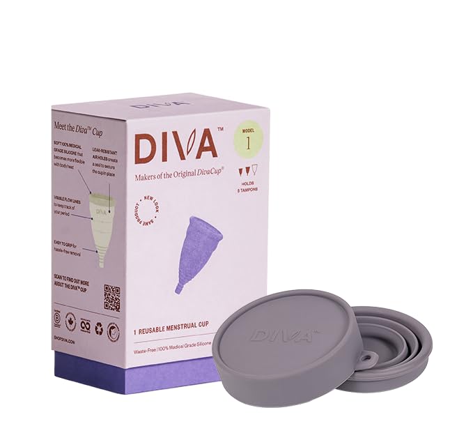 DIVA Cup Model 1 ready for 12-hour wear on busy days