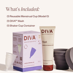 DIVA Wash plant-based cleanser bottle highlighting gentle cleaning for silicone.