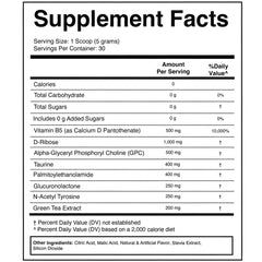Divine Health Brain Zone Advanced label close-up showing potency ingredients.