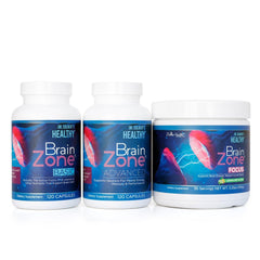 Divine Health Brain Zone Basic bottle shown for daily brain support.