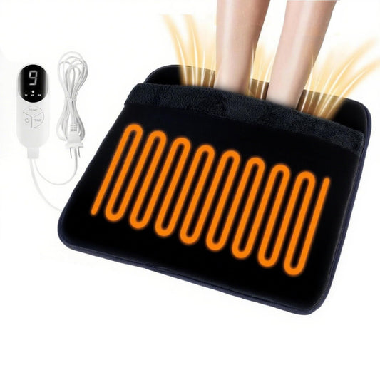 Diweez electric foot warmer shows a double-layer pad delivering fast, even warmth