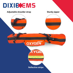 Dixie EMS O2 Shoulder Bag adjustable straps for comfortable carrying.